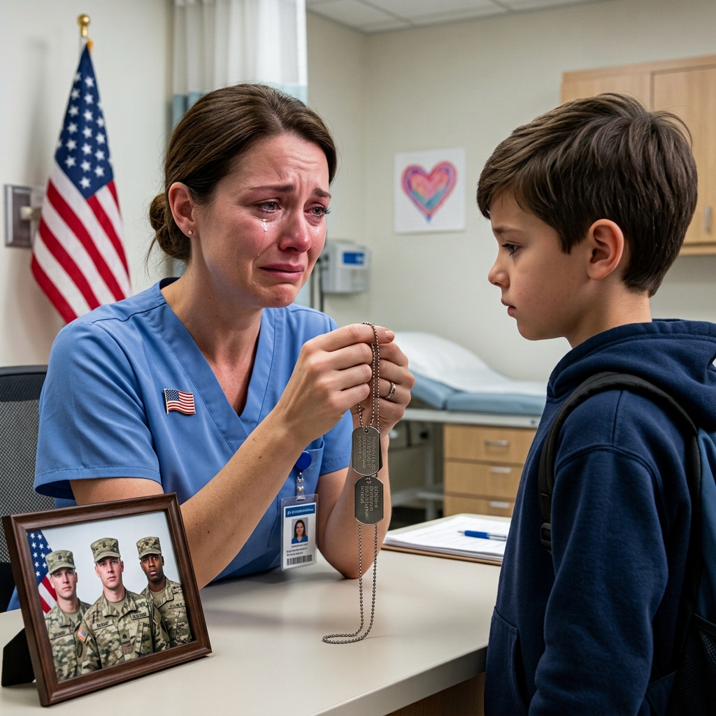 A Child Found an Old Military Dog Tag and Gave It to the School Nurse — She Froze When She Saw the Name On It