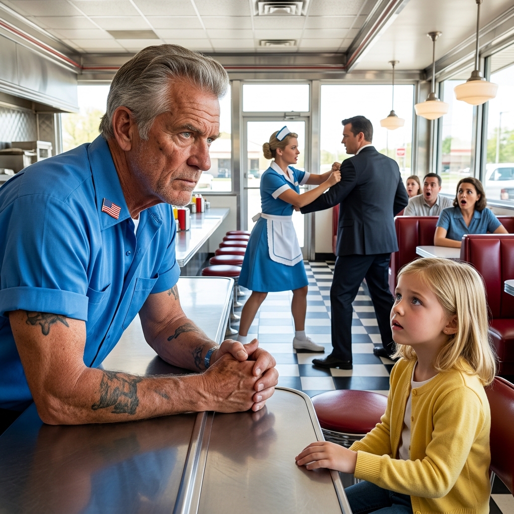 They Handcuffed an Elderly Veteran for Defending a Waitress — Then an Admiral Saluted and the Truth Came Out