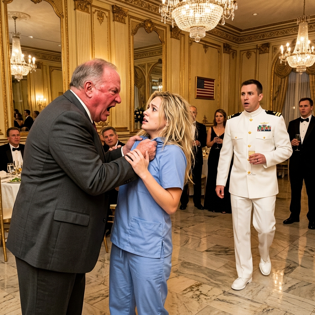 A Rich Man Mocked the Nurse at a Charity Dinner — Then a Navy Commander Asked How She Was Still Alive