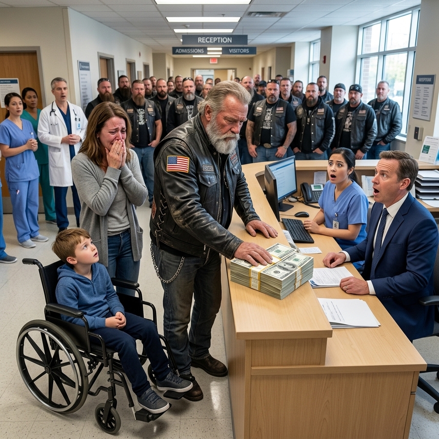 Single Mom Couldn’t Afford Her Son’s Life-Saving — Until 60 Hells Angels Stormed the Hospital and Did Something Incredible