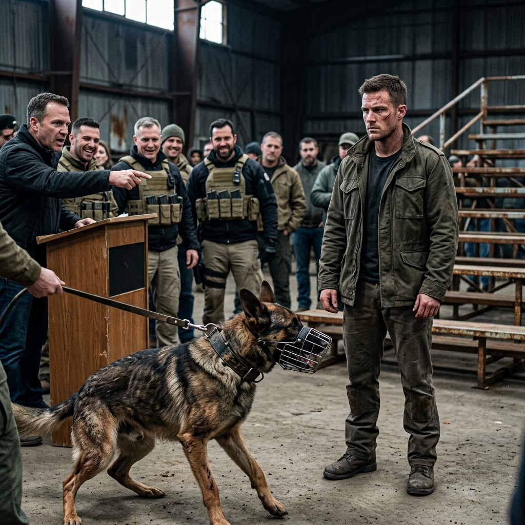 I watched the wealthy security contractors laugh at the scarred German Shepherd dragged onto the Norfolk auction block. The auctioneer called him a bloodthirsty, unmanageable monster destined for euthanasia. I kept quiet, ignored their sneers, and raised my hand to bid fifty dollars. But it wasn’t until I took him back to my mountain cabin and scrubbed his heavy Kevlar collar that I felt the hard ridge hidden in the leather. In three minutes, my combat knife would expose the terrifying secret the military had tried to bury.
