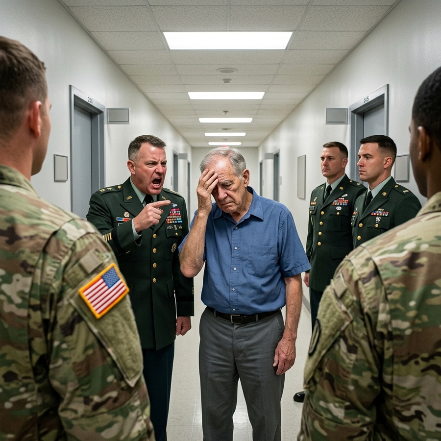 Young Marine Hit the Old Veteran and Laughed — Until Three Generals Showed Up and Locked the Base Down