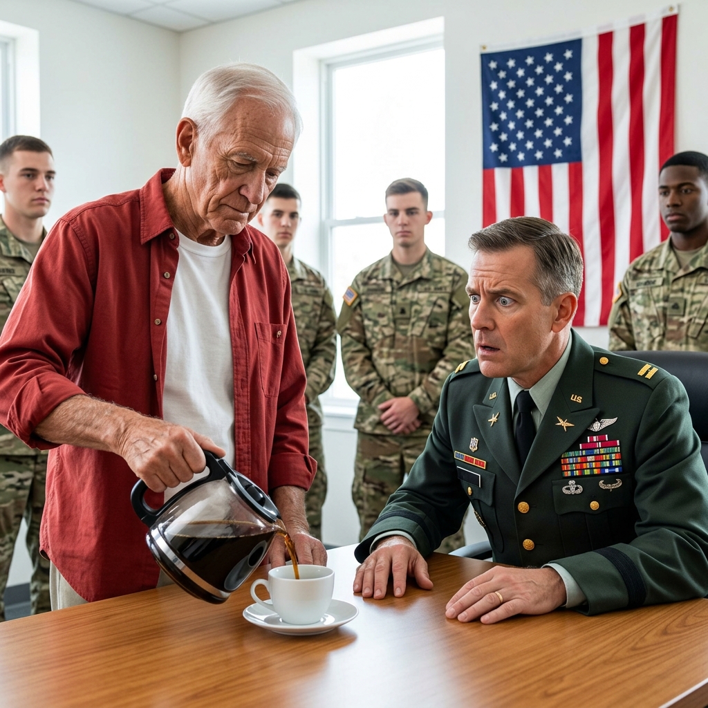 They Mocked the Old Coffee Guy — Until the General Called Him “Nightwolf” and the Entire Room Froze