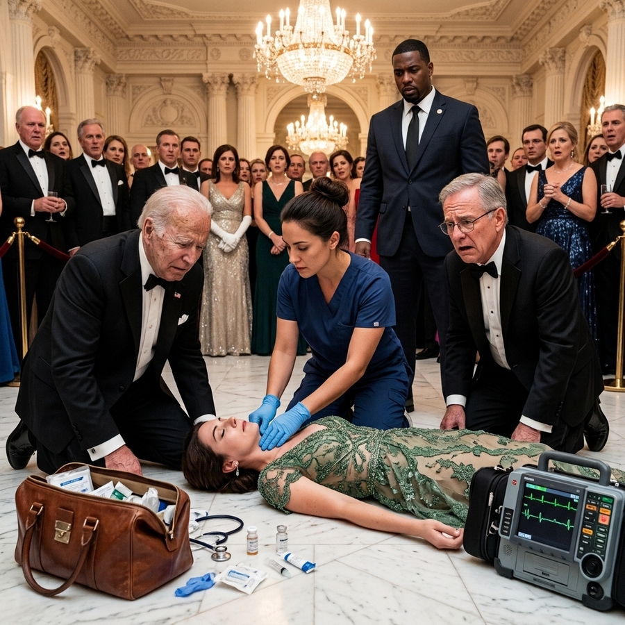 The Senator’s Daughter Flatlined At A Gala, They Thought She Could Not Make It — Until A Secret Nurse Performed Combat Medic Surgery On The Ballroom Floor