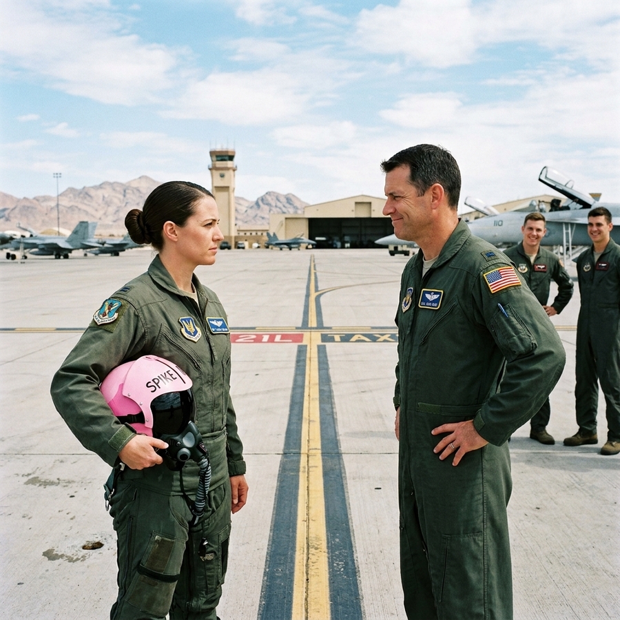 They Mocked the Female Pilot’s Pink Helmet — Until They Discovered She Was the Air Force’s Deadliest Ace “Valkyrie”