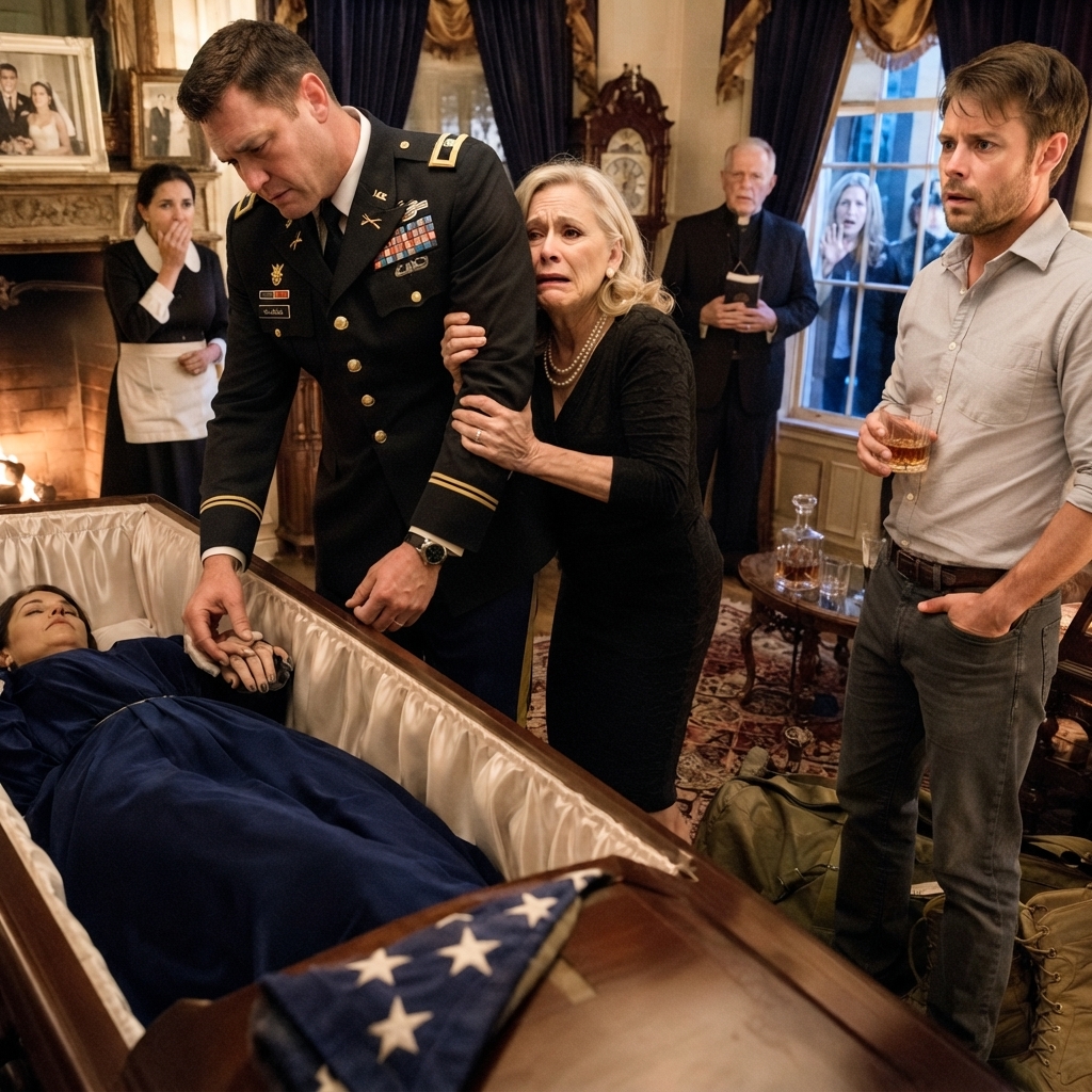 WHOLE STORY:  I came home from overseas duty expecting my wife’s warm embrace — but a COFFIN sat