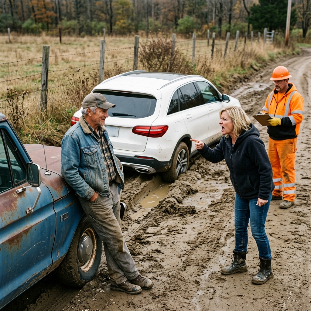 HOA Karen Slashed My Tractor Tires to Steal My Land — So I Let Her Meet My Backhoe Trench