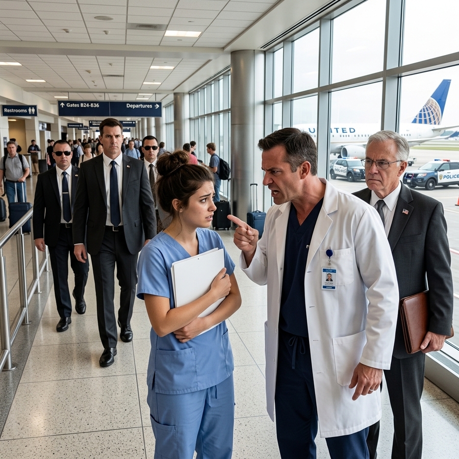 The Arrogant Surgeon Publicly Accused the Rookie Nurse of Malpractice — Then the President’s Jet Landed and Her Hidden Military Past Was Exposed