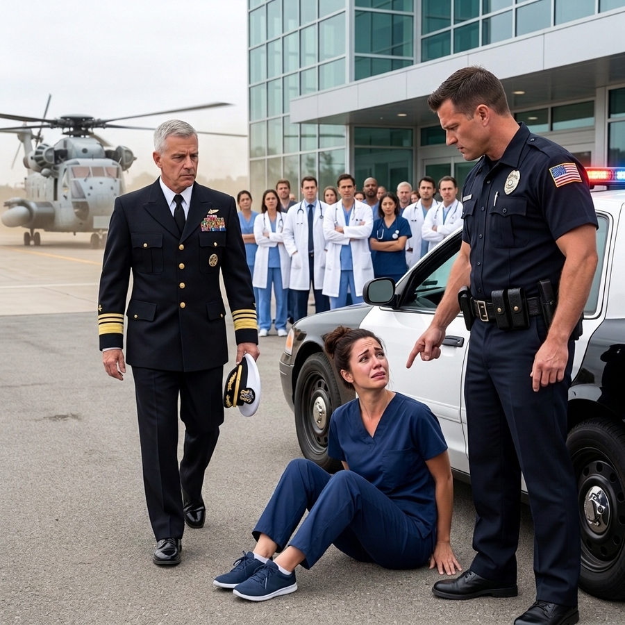 Cop Handcuffed a Tired Nurse for “Disrespect” — Minutes Later, a Pentagon Black Hawk Landed at the Hospital