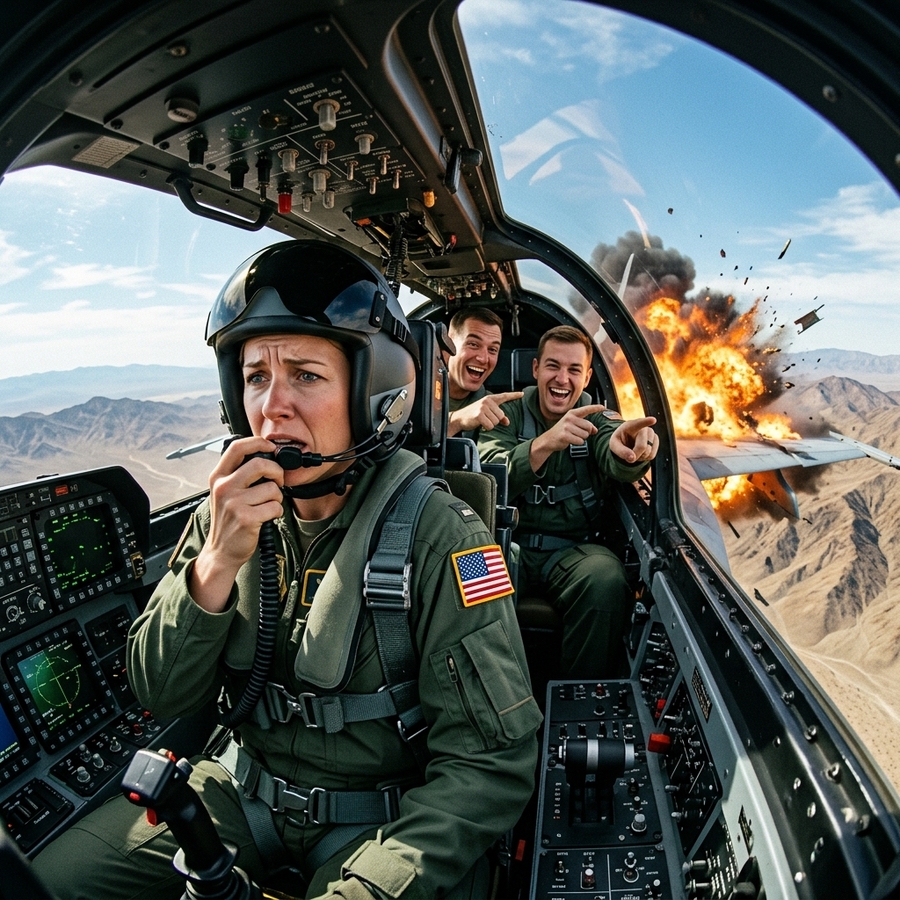 They Mocked Her Call Sign “Falcon” As Childish — But When The Engine Exploded At 30,000 Feet, She Did One Thing That Shocked The Entire BASE