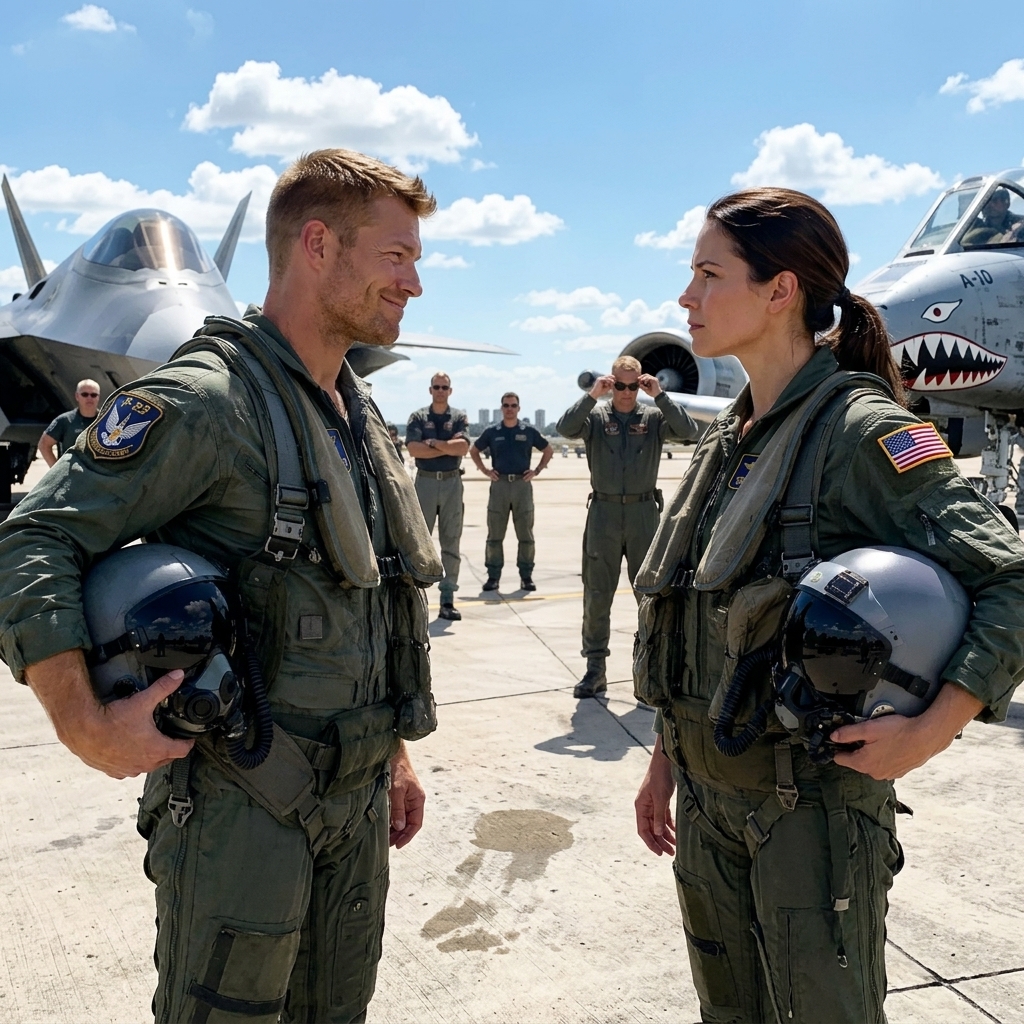 Arrogant F-22 Pilot Mocked Her Old A-10 In Front Of Reporters — She Said “Want To Try?” And The Two Of Them Had An Intense Dogfight