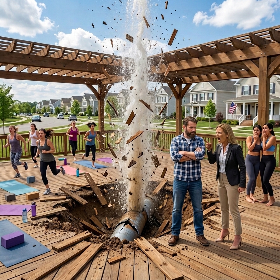 Arrogant HOA President Ignored Every Warning And Built A Yoga Park Over My Pipeline — Then Karma Flooded Sunrise