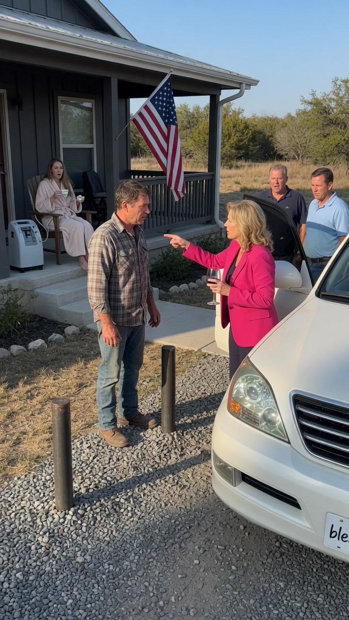 WHOLE STORY: The HOA President DROVE THROUGH my gate for the THIRD TIME this week and DESTROYED my sick wife’s healing garden.—But I had spent the entire weekend installing STEEL BOLLARDS that would stop her next time.