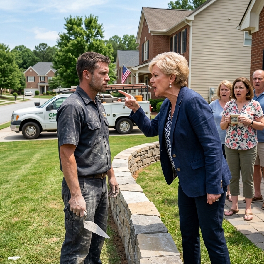 HOA President Bulldozed My Late Father’s Memorial Garden During My Honeymoon — So I Built a Wall Blocking All Their Driveways