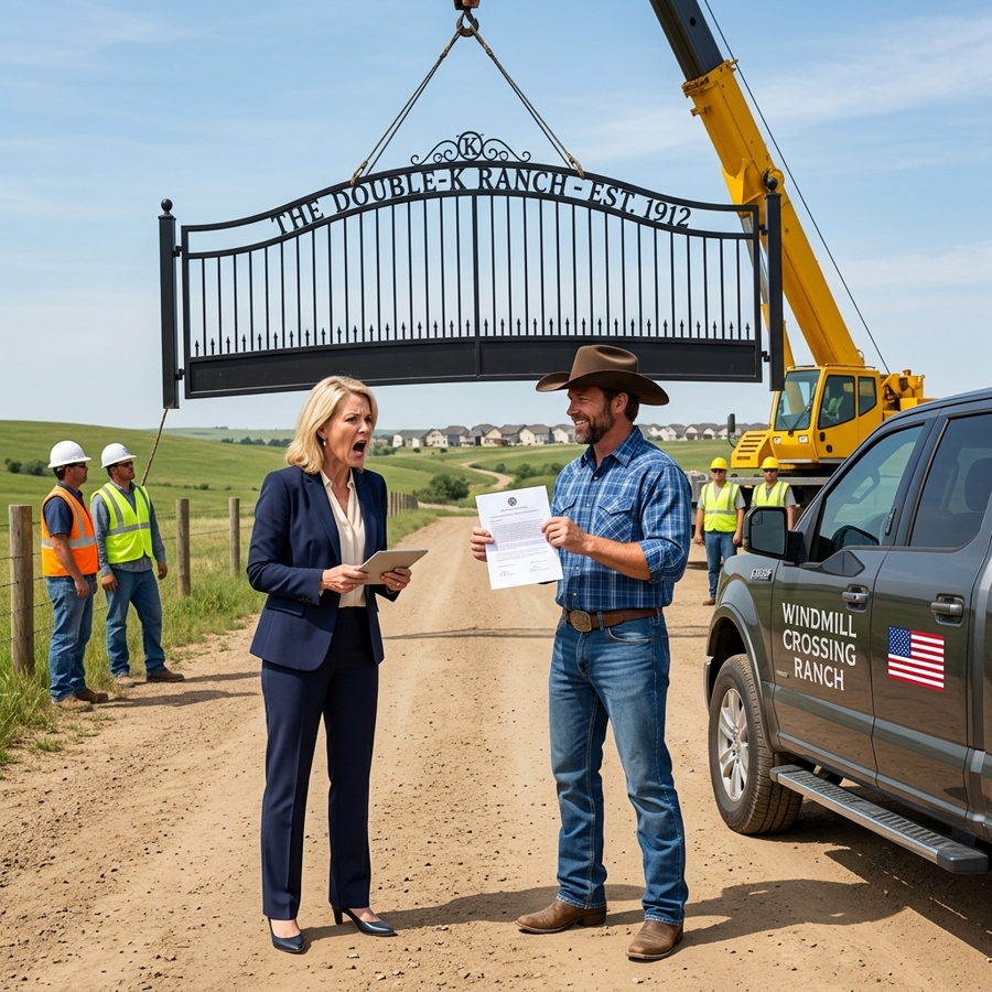Hoa Forcefully Removed My Ranch Gate For “Visual Easement” — They Thought They Had Power But My Deed From 1971 Said Otherwise