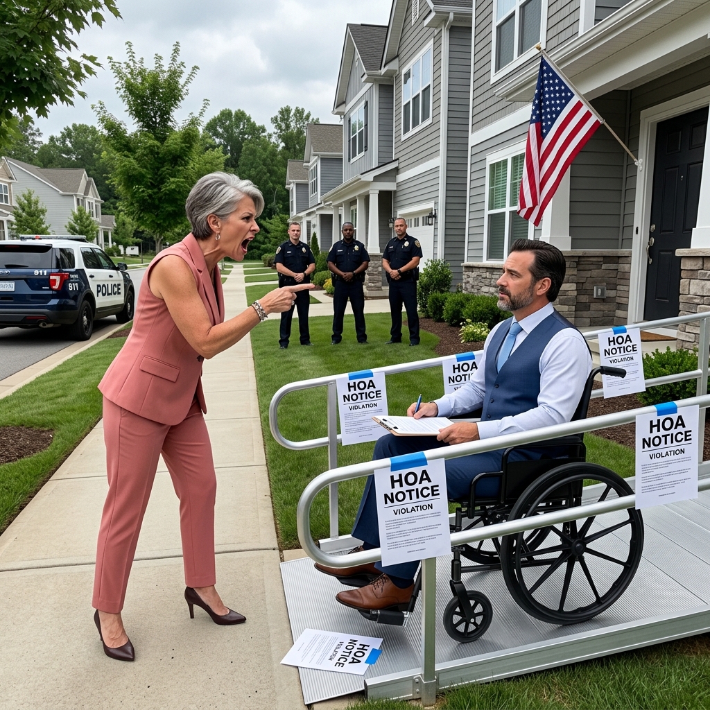 HOA Fined This Wheelchair‑Bound Father $12,000 for His ADA Ramp — Then Discovered He Was the DOJ’s Most Feared Civil Rights Prosecutor