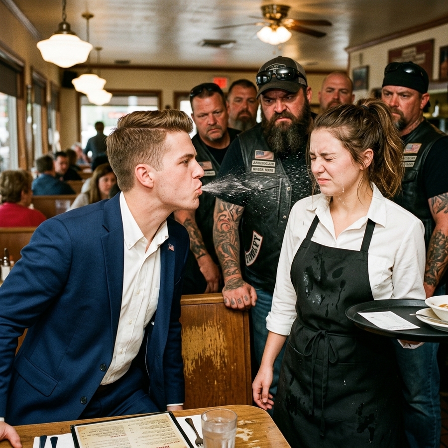 When a Senator’s Son Spat on a 62-Year-Old Waitress, 14 Hells Angels Taught Him a Lesson in Respect