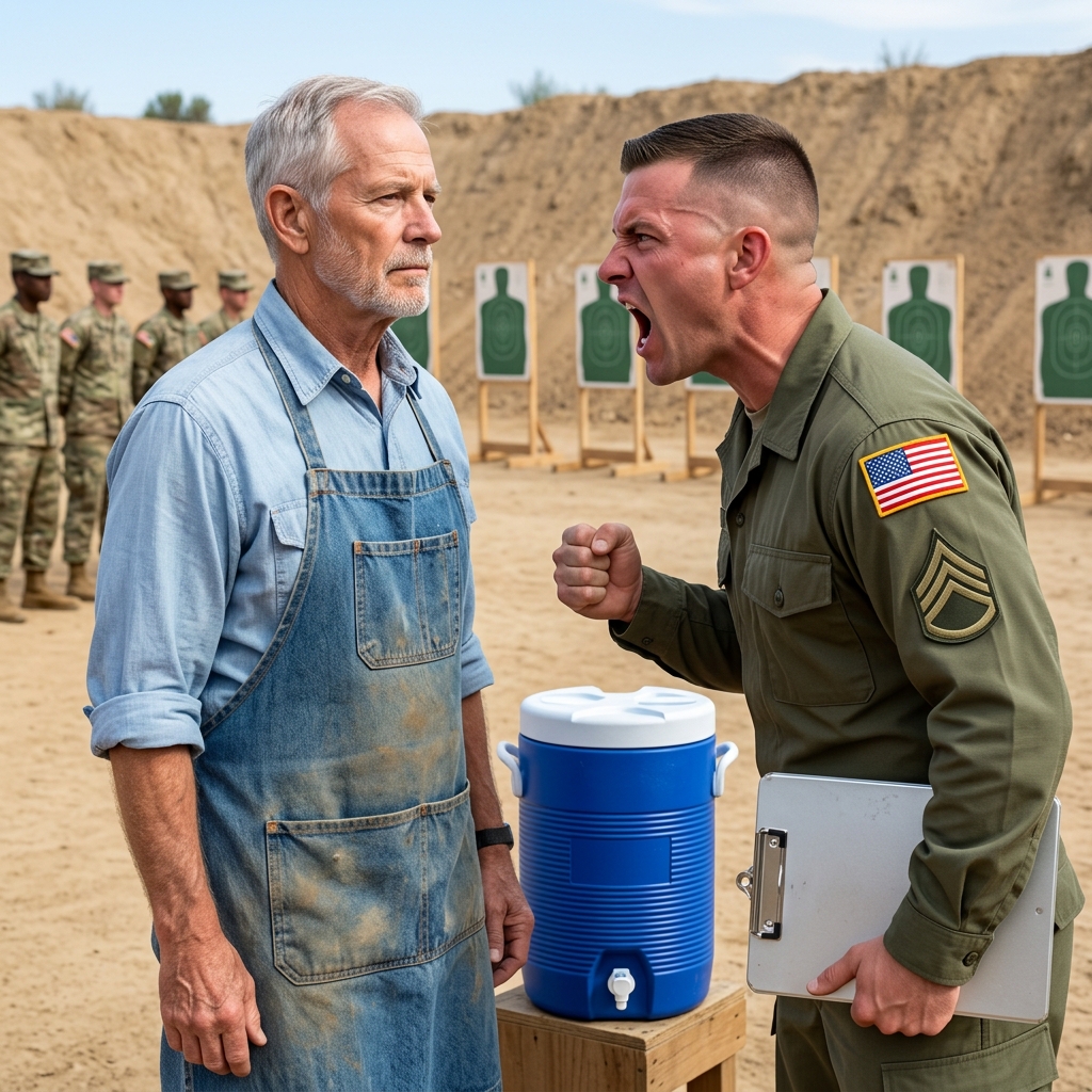 No One Knew the 73-Year-Old Cook Was a Marine Sniper — Until All 23 Rifles Missed and He Picked One Up