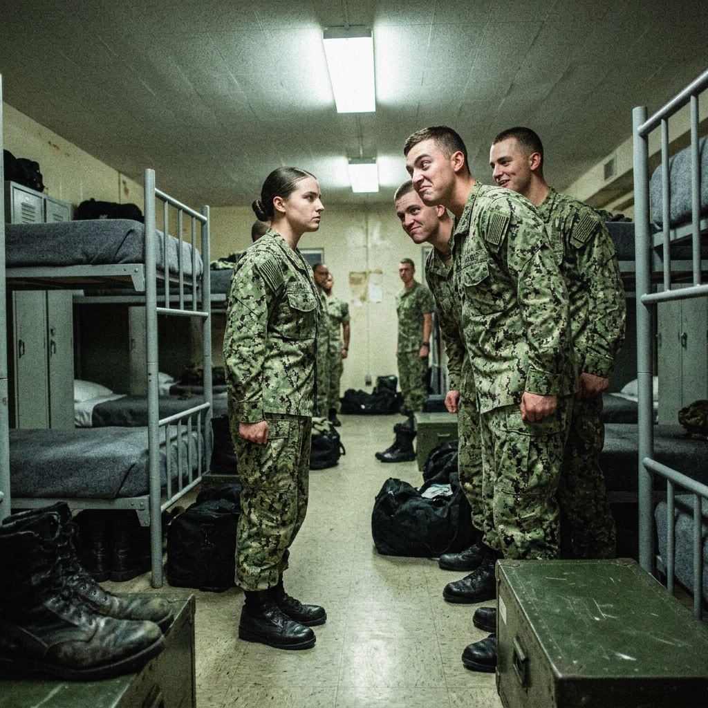 WHOLE STORY: I knew they hated me before I even stepped into Barracks C. Senior Chief Sanders sneered