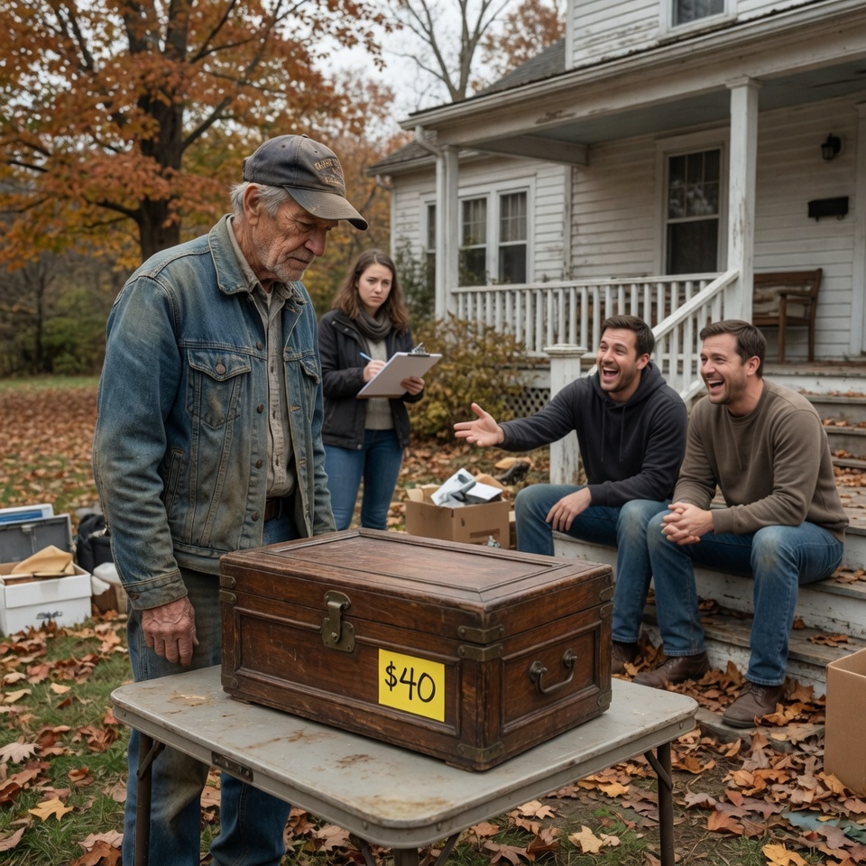 I watched a young man in a Tennessee sweatshirt laugh and offer to sell his late grandfather’s “old war souvenir” for forty dollars on the front lawn