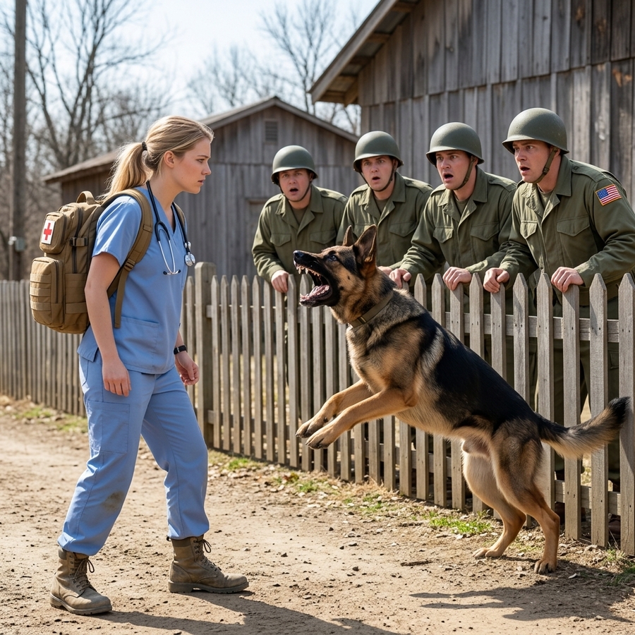 They All Thought The Nurse Was Nobody — Until She Tamed a Violent Military K9 and The Colonel Called Her Code Name