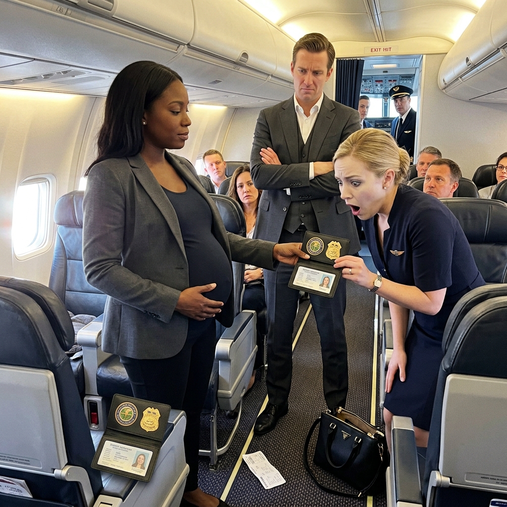 WHOLE STORY: I was 8 months pregnant, sitting quietly in first class seat 1A, when a man in a 2000-dollar suit STARTED screaming at me.