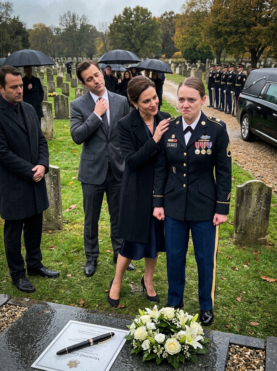 WHOLE STORY: The rain fell in steady sheets as I stood in my dress blues at my father’s grave. My older sister Vanessa leaned close
