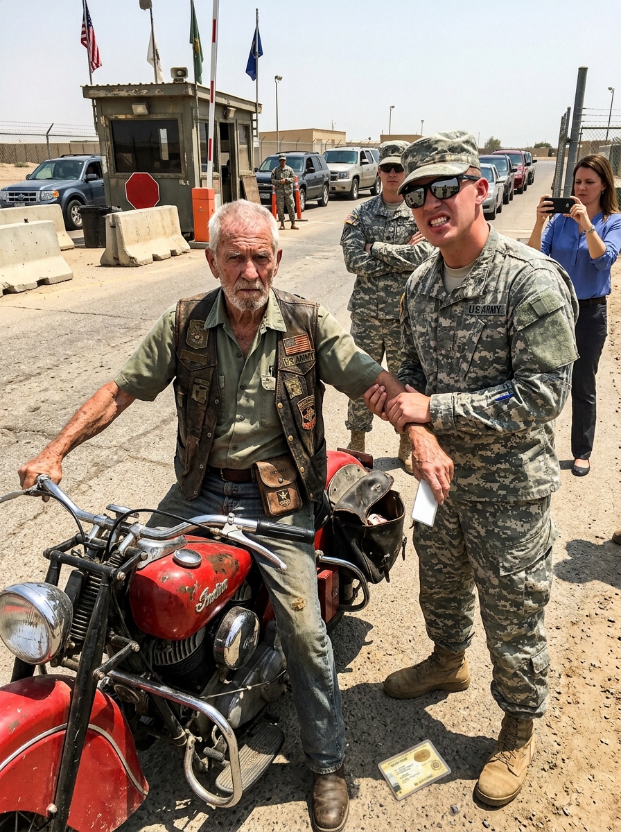 WHOLE STORY: I am an eighty-two-year-old man carrying sixty years of secrets, and a twenty-something corporal just LAUGHED in my face and threw my military ID into the dirt.