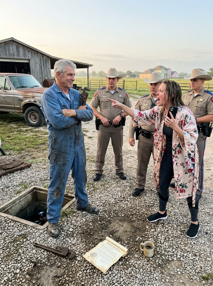 WHOLE STORY: I turned off my own water valve at 6:00 a.m. on my 40-acre ranch. 10 seconds later, my HOA neighbor burst out her front door