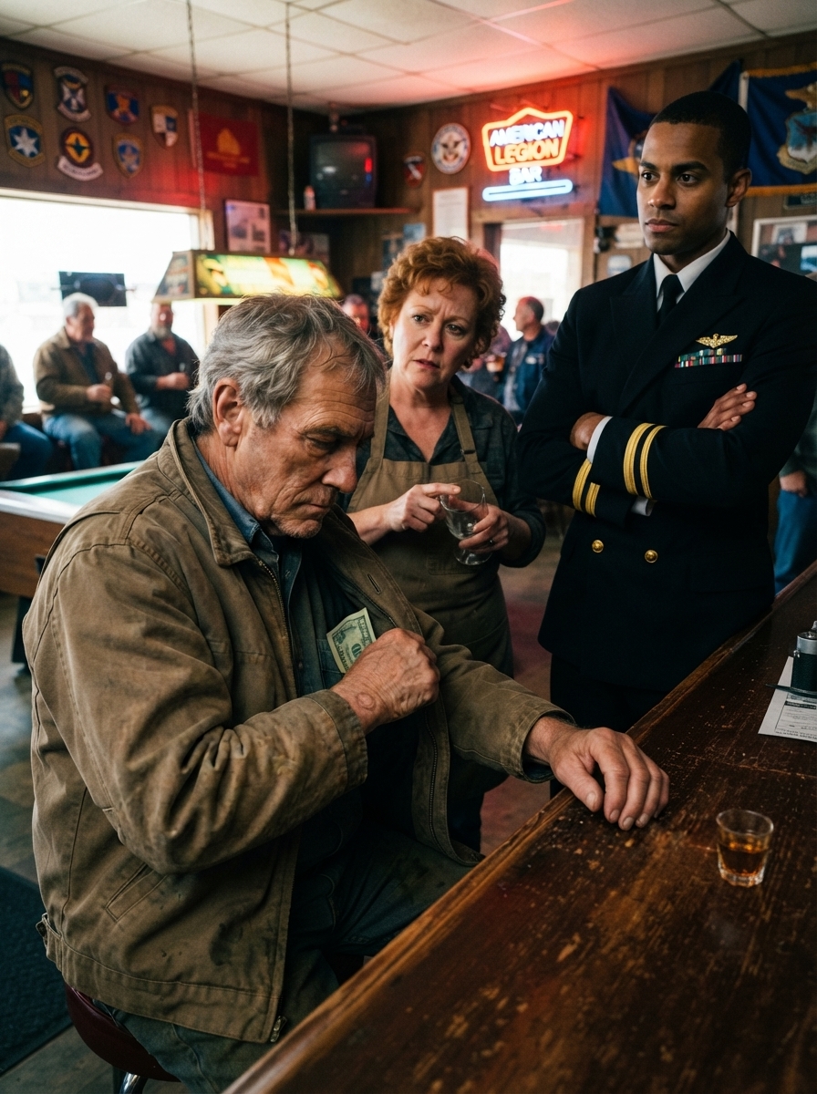 WHOLE STORY: I watched a young Navy lieutenant MOCK a 72-year-old man for taking up a booth in my bar