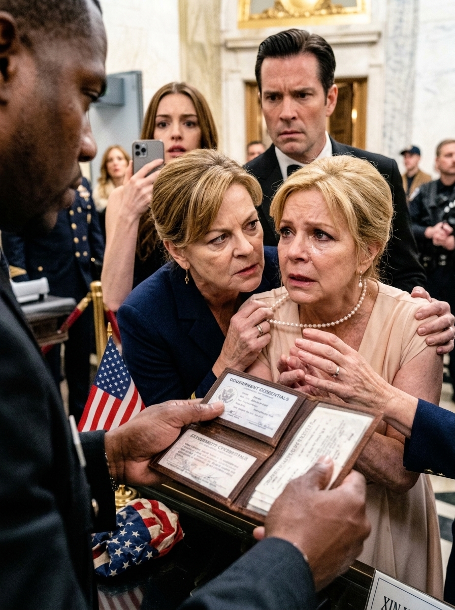 WHOLE STORY: At a military gala, my mother told the armed guard, “She’s just my guest” — THEN his flashlight hit the gold seal on my card