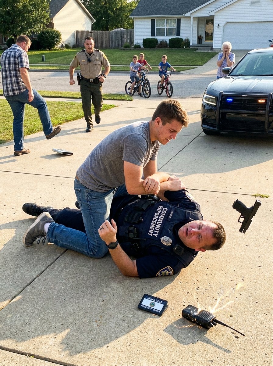 WHOLE STORY: A man wearing a police badge PRESSED a loaded pistol against my son’s temple and ordered him to kneel on our own driveway.
