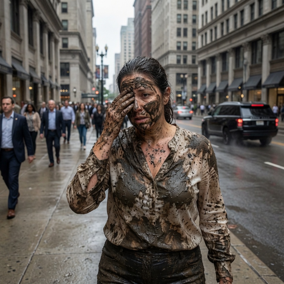 UNAWARE HIS EX-WIFE IS MARRIED TO A BILLIONAIRE BEHIND HIS $10B DEAL, HE SPLASHES MUD WATER ON HER. “OH, SO DISGUSTING!”