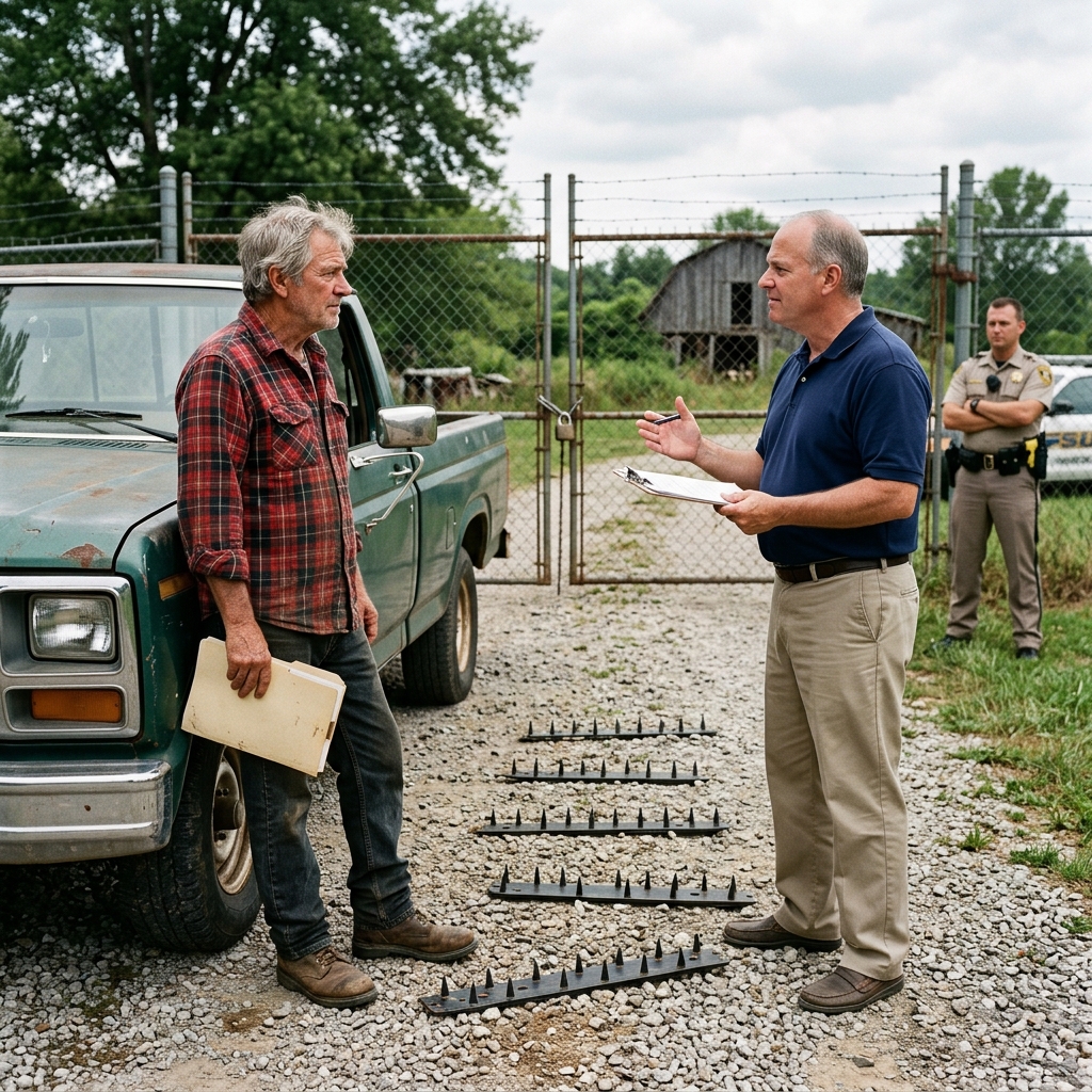 HOA President Put 6 Spike Strips Across My Gravel Driveway — So I Let the Sheriff Supervise His Court-Ordered Demolition