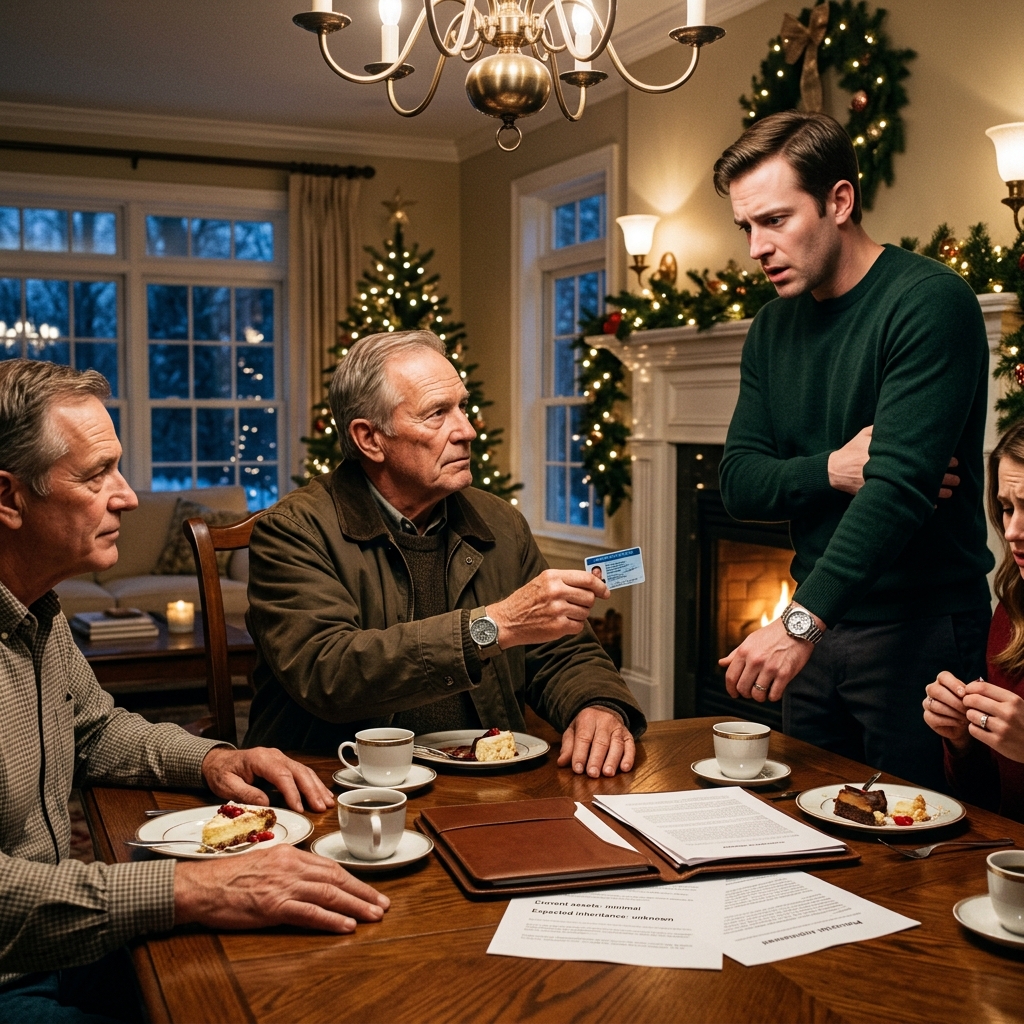My son-in-law’s family slid a prenuptial agreement across Christmas dinner assuming my daughter came from nothing. I hadn’t told anyone I was a four-star general — and my late wife’s last lesson was about to prove why.