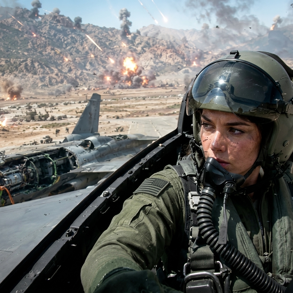 The Enemy Radar Operators Reported “Nothing Detected” — But This Female Stealth Pilot Has Already Destroyed the Target Right Under Their Nose