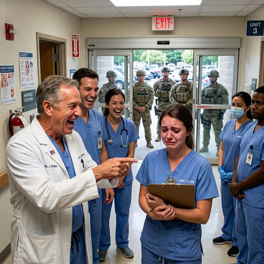 “Who Let This Nurse Into Surgery?” Surgeon Mocked Her — Until a Navy SEAL Team Marched in the ICU and Saluted Her