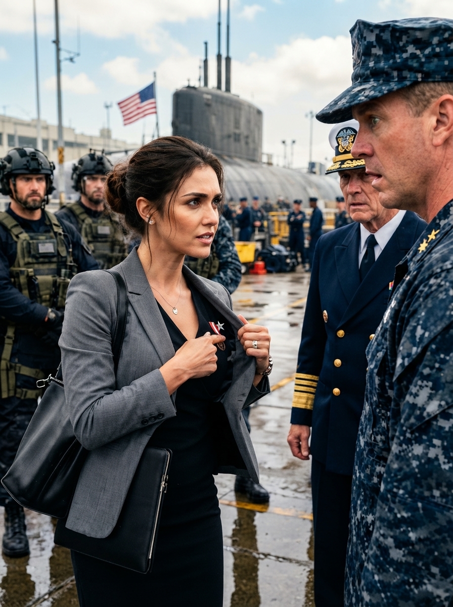 WHOLE STORY: I was standing at the security checkpoint of a submarine base when a Navy captain