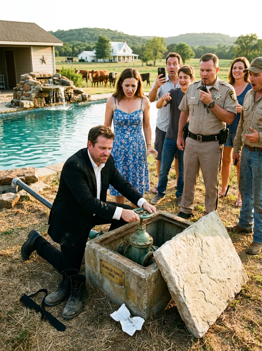 WHOLE STORY: I stood in my father’s cemetery boots, black tie still loose from his funeral, staring at a turquoise swimming pool cut into his best grazing pasture