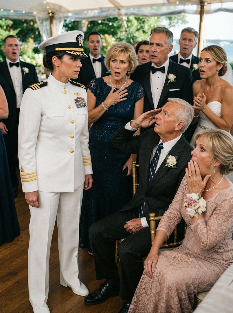 WHOLE STORY: I STEPPED INTO MY SISTER’S WEDDING IN FULL SERVICE DRESS WHITES, ignoring my mother’s desperate plea.