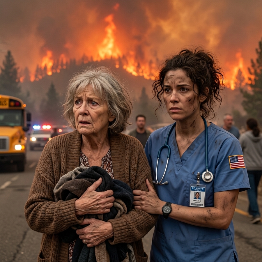 They Told The Nurse “This Is Not Your Job” — But When The Wildfire Trapped Everyone In Town, She Revealed Her 30-year Secret And Saved All Of Them