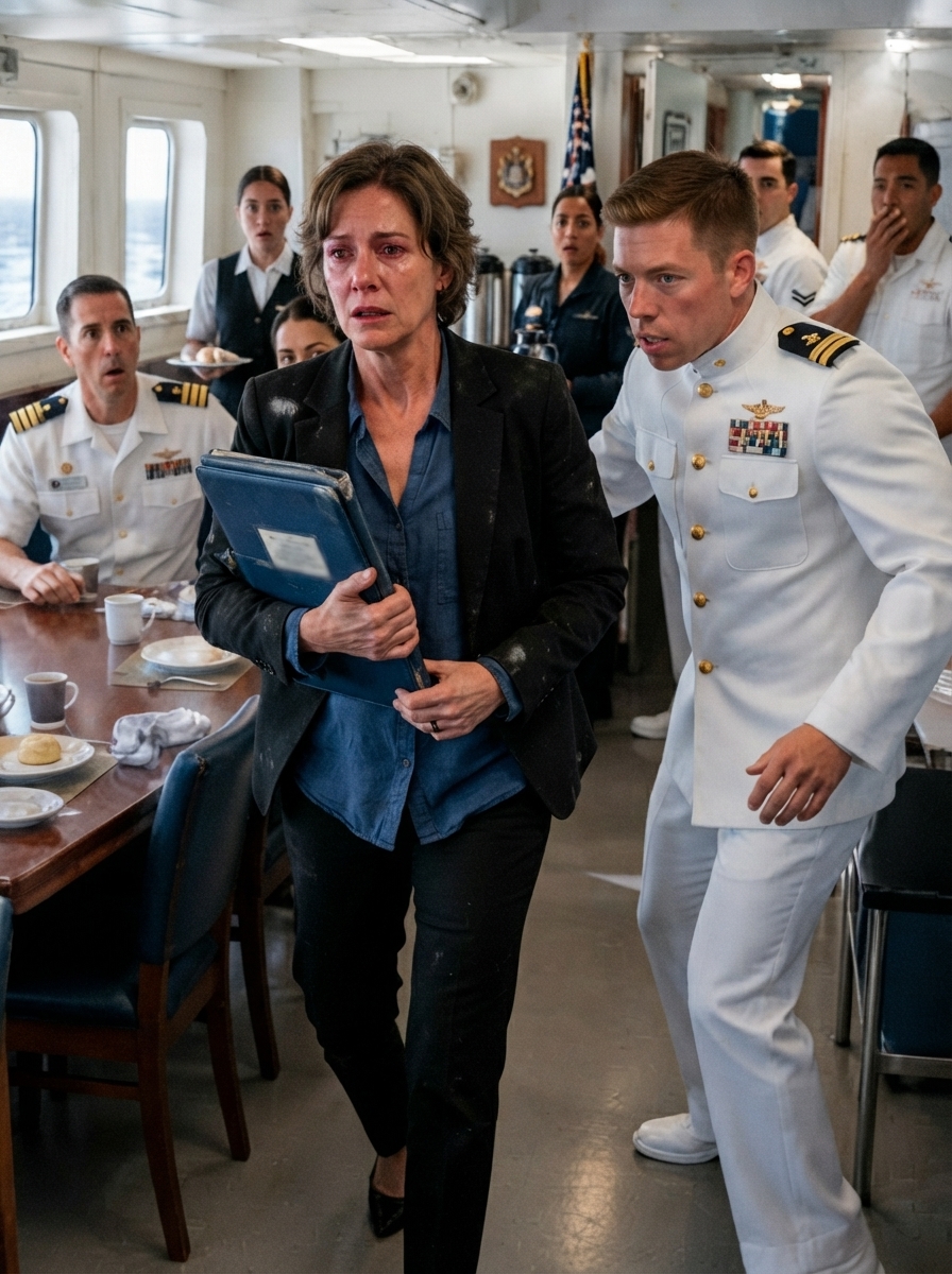 WHOLE STORY: When a lieutenant put his hand on my sleeve and ordered me out of the admirals’ mess