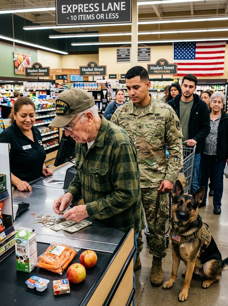 PART 3 – END: A U.S. Marine Saw a Veteran Short $3.86 for Bread—Then His K9 Stunned the Entire Store…