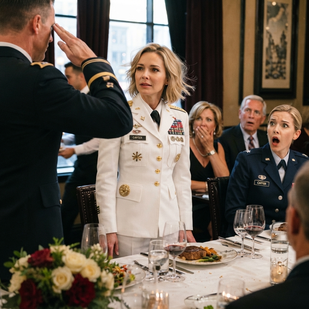 WHOLE STORY: My sister laughed at me while eating a meal I secretly paid for—But the look on her face when a commander saluted me and said “General” was worth every year of silence.