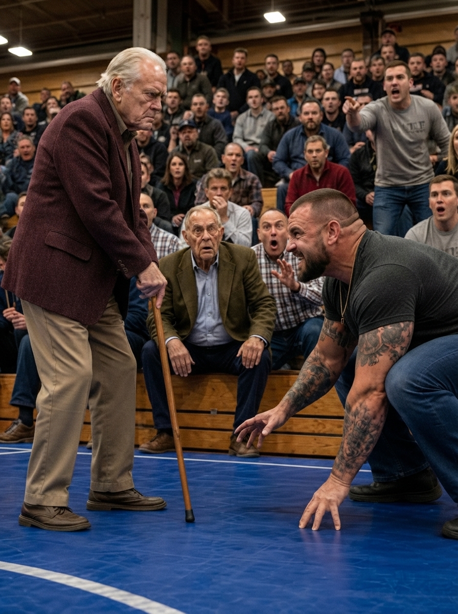 PART 2 – FULL: I sat in the third row as an undefeated combat champion HUMILIATED a quiet old man with a heavy limp in front of 400 laughing spectators.