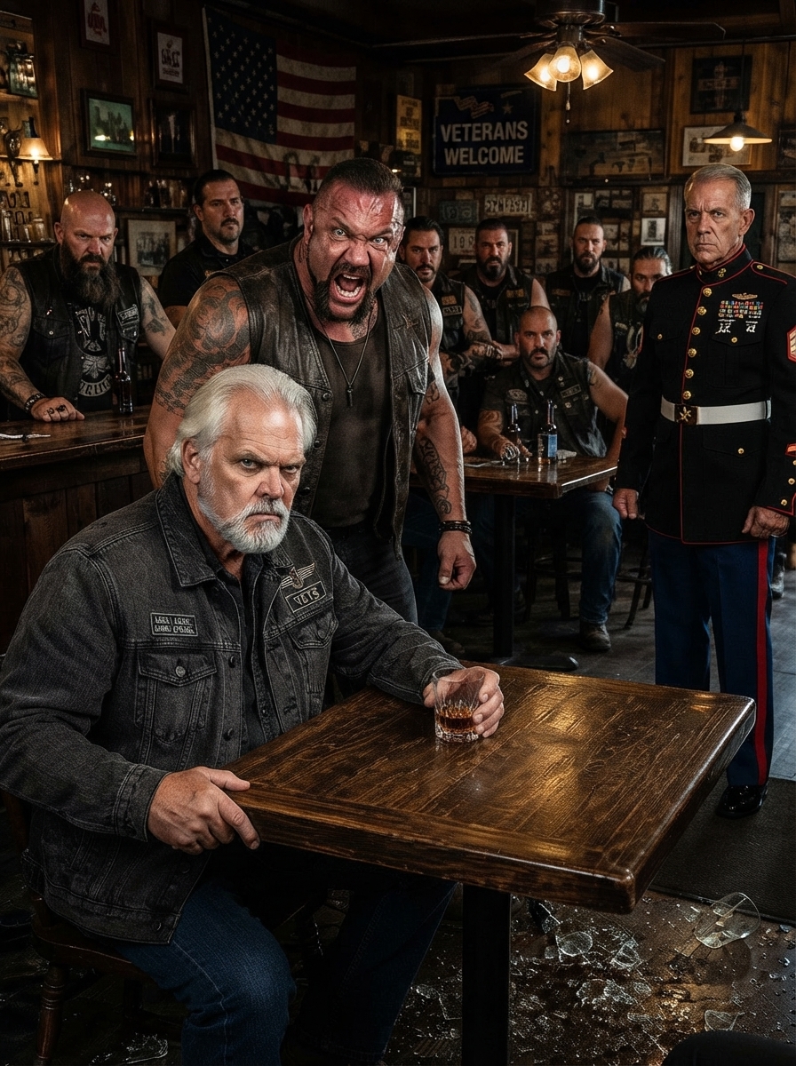 PART 2 – FULL: I was dialing 911 under the counter when a biker gang encircled a quiet 70-year-old regular in my bar.