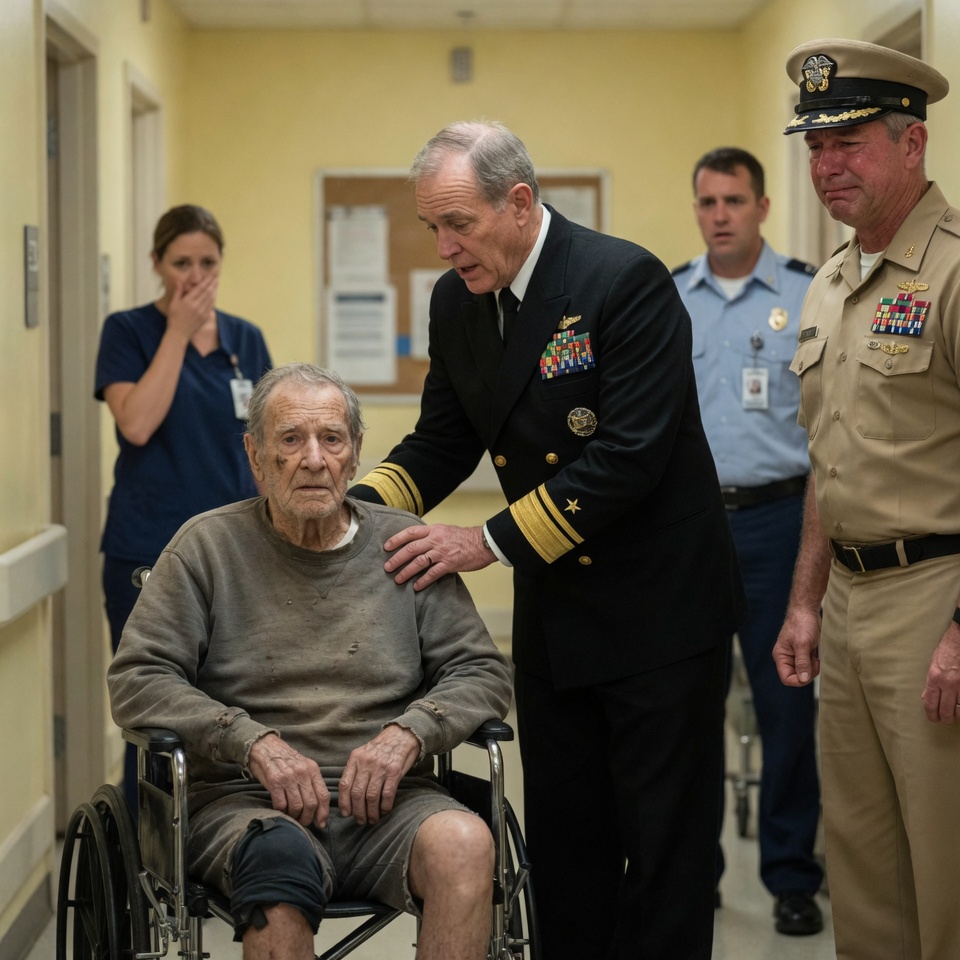 My command erased an eighty-year-old veteran’s military existence while he bled out on a medevac . I walked to the admiral’s desk and placed down a tan folder.