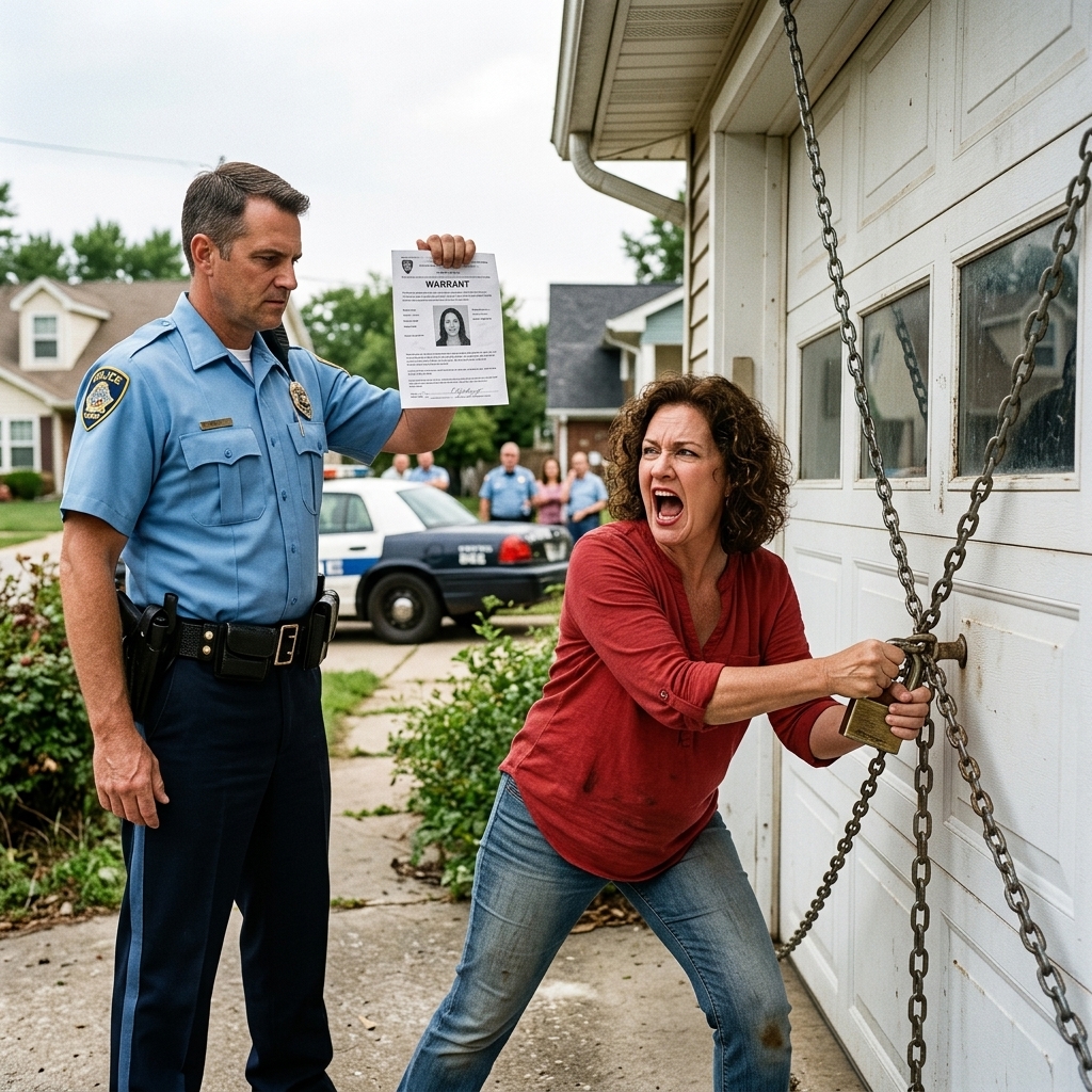 HOA Karen Tried Her “Master Key” on My Garage at 7 AM — Then Found My Detective Son Waiting With a Federal Warrant