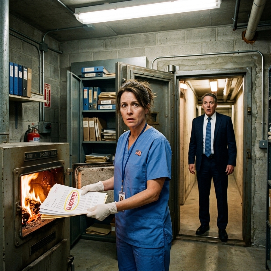 For 24 Years, This Nurse Had Been Secretly Burning Classified Documents In Hospital Basement – What The CEO Discovered Made The Entire Hospital Shocked