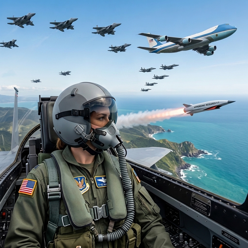 A Rogue Missile Was Coming To The Air Force One — They Thought It Was Over Until A Female F-15 Pilot Took The Hit